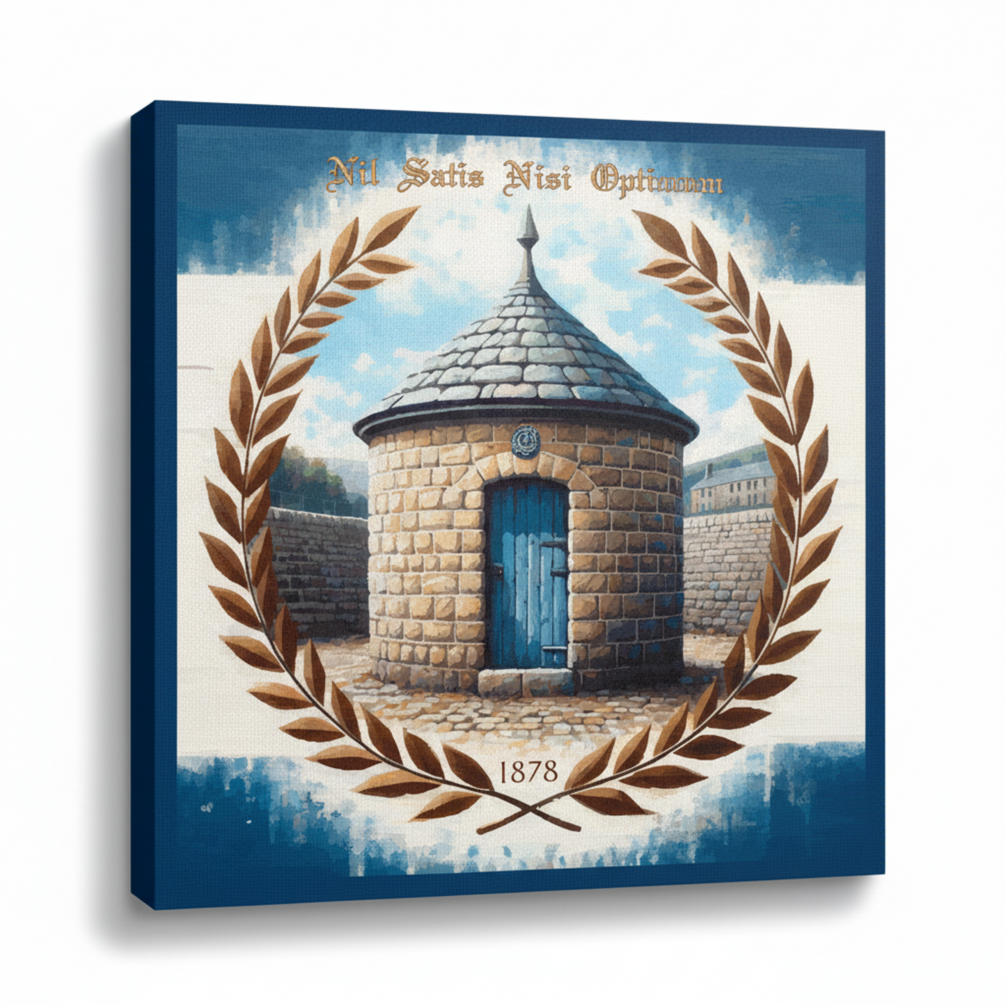 Colourful Everton inspired canvas print - UK made abstract football wall art