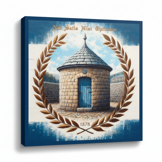 Colourful Everton inspired canvas print - UK made abstract football wall art